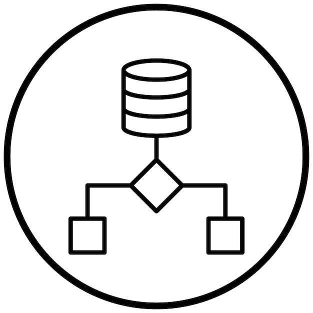 vector design data flow icon style