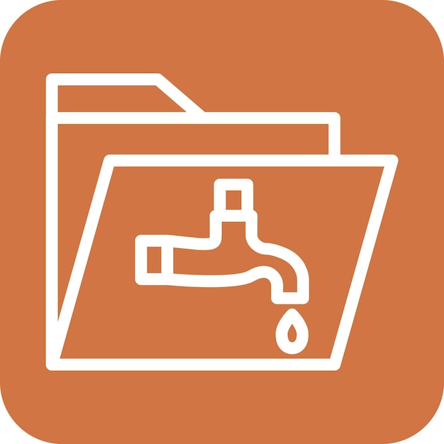 vector design data leak icon style