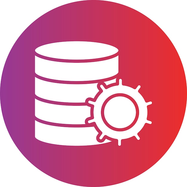 vector design data management icon style