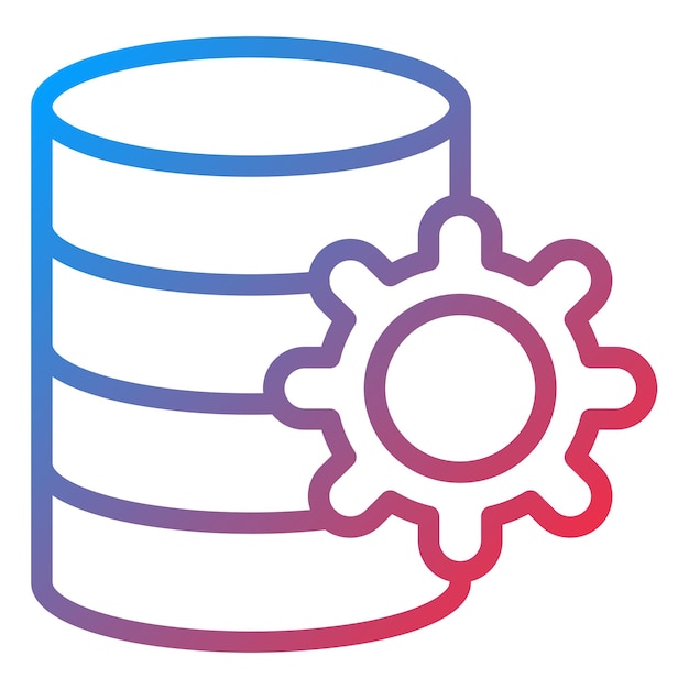 Vector Design Data Management Icon Style