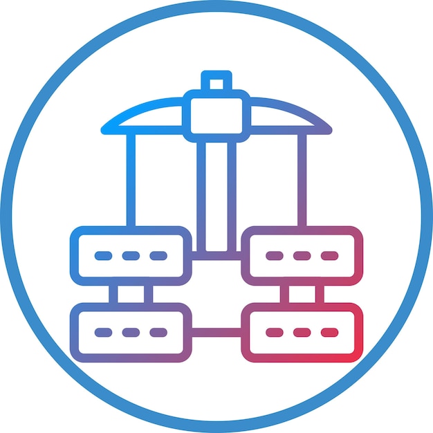 Vector Design Data Mining Icon Style