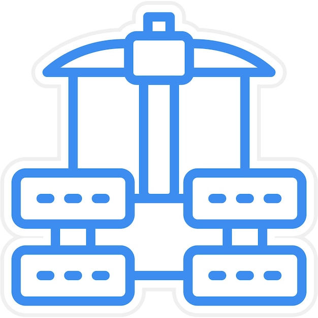 Vector Design Data Mining Icon Style
