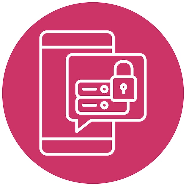 Vector Design Data Security Icon Style