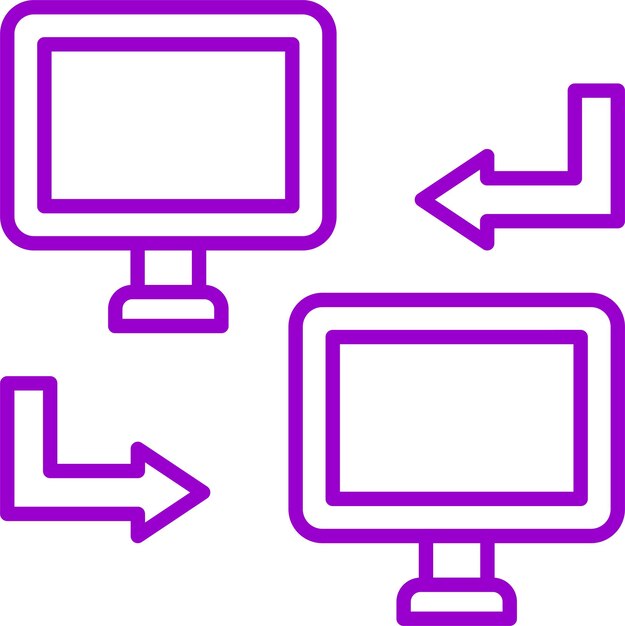 Vector Design Data Transfer Icon Style