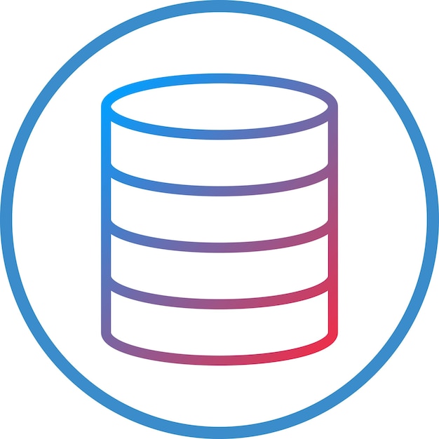 vector design database icon style