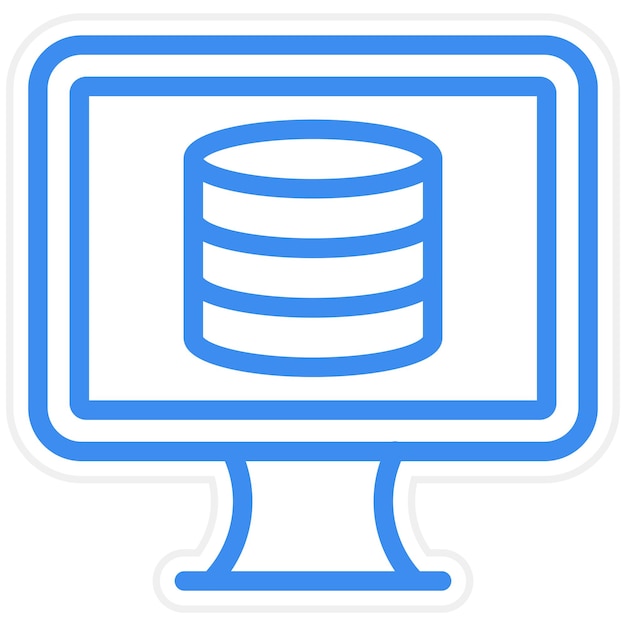 Vector Design Database Icon Style