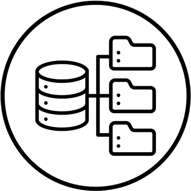 vector design database icon style