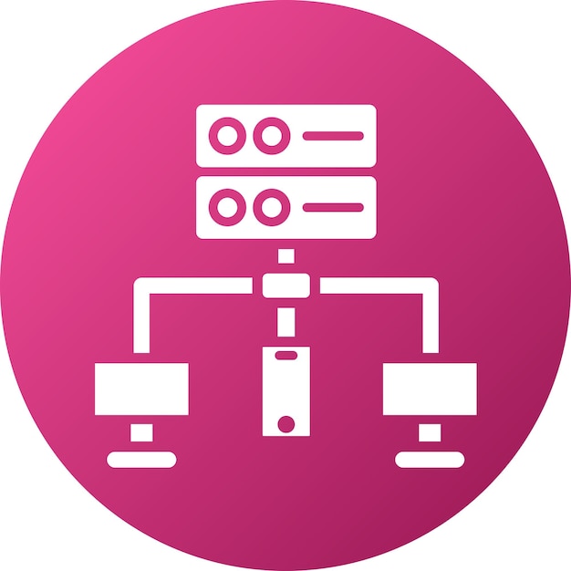 Vector Design Database Network Icon Style