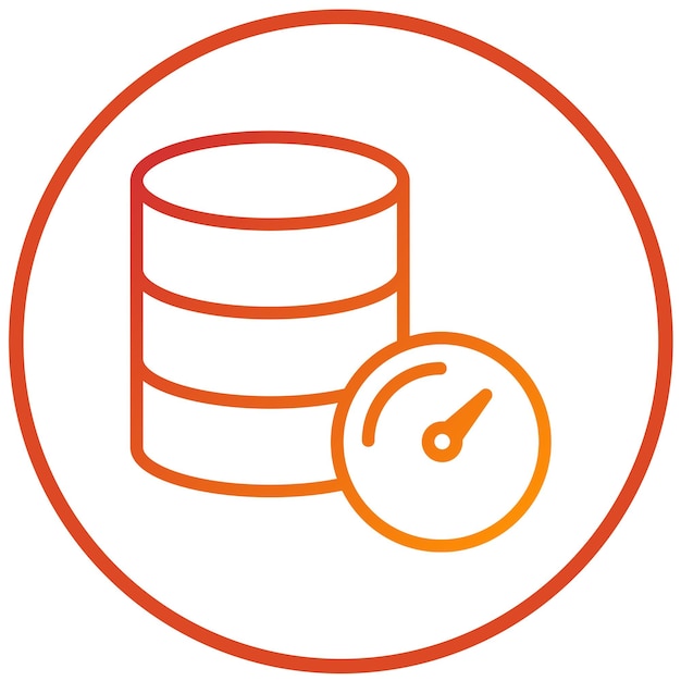 vector design database speed icon style