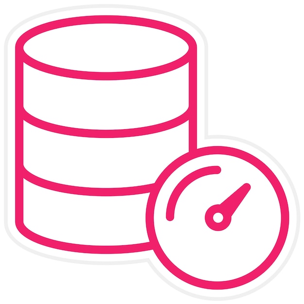 vector design database speed icon style