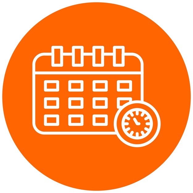 Vector Design Deadline Icon Style