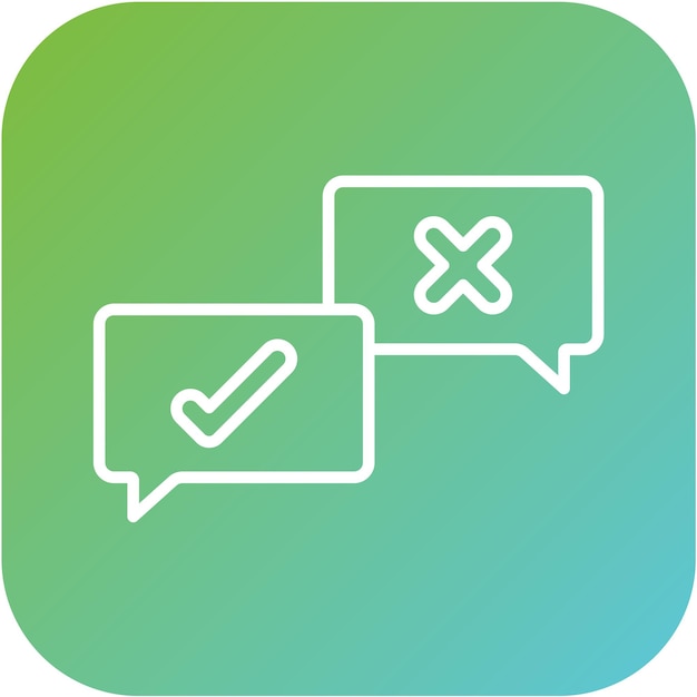 Vector Design Debate Icon Style