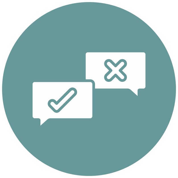 Vector Design Debate Icon Style