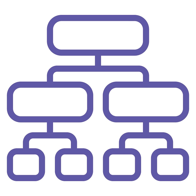 Vector Design Decision Tree Icon Style