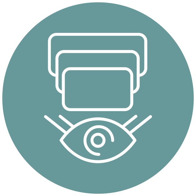 Vector Design Depth Perception Icon Style