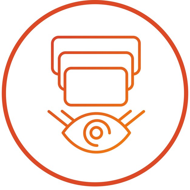Vector Design Depth Perception Icon Style