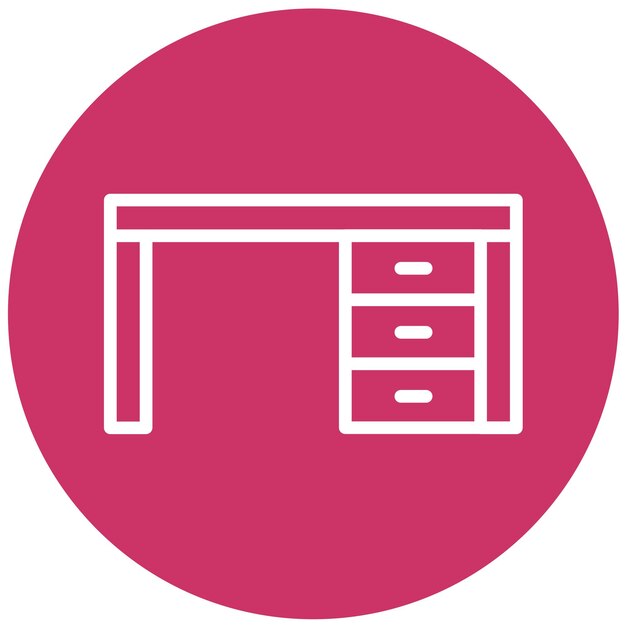 Vector Design Desk Icon Style