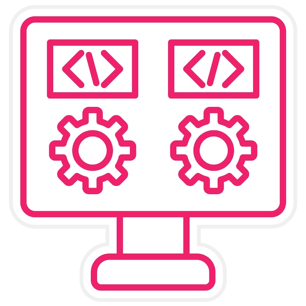 Vector Design Dev Environment Icon Style