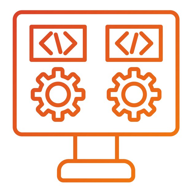 Vector Design Dev Environment Icon Style