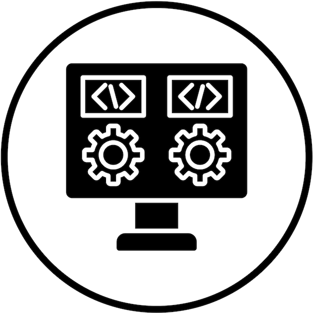 Vector Design Dev Environment Icon Style