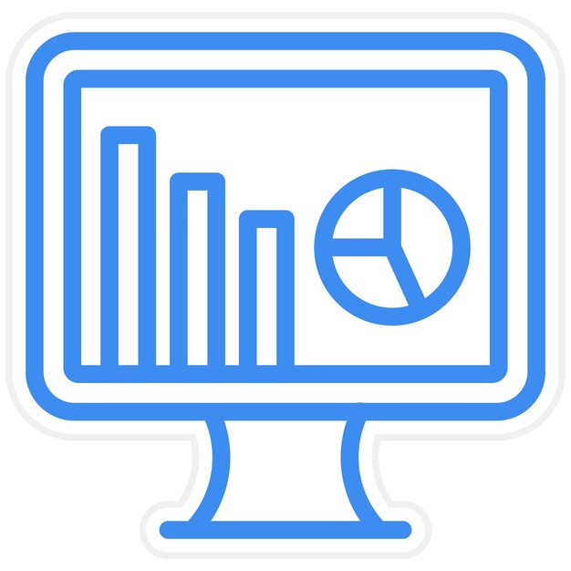 vector design digital analysis icon style