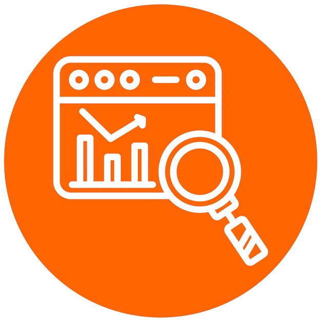Vector Design Digital Analysis Icon Style