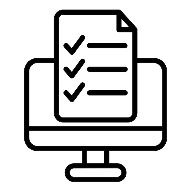 Vector Design Digital Assessment Icon Style