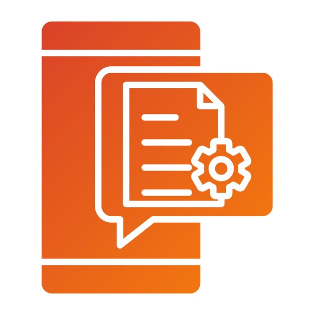vector design document settings icon style