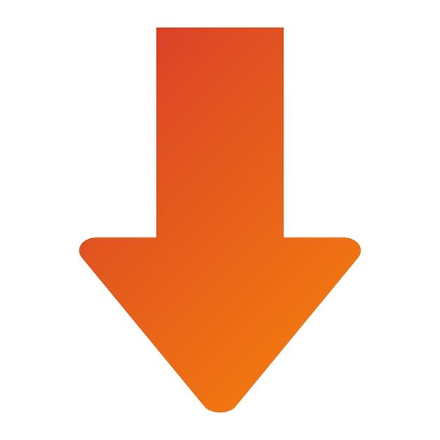 Vector Design Down Arrow Icon Style