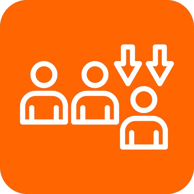 Vector Design Downsizing Icon Style