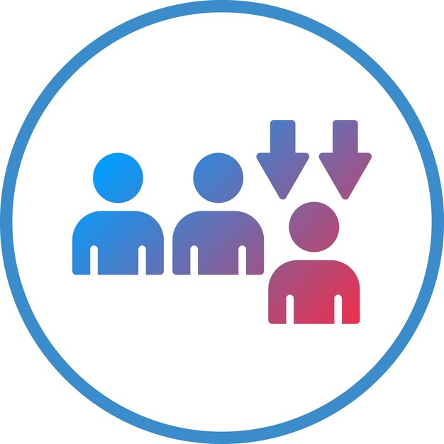 Vector Design Downsizing Icon Style