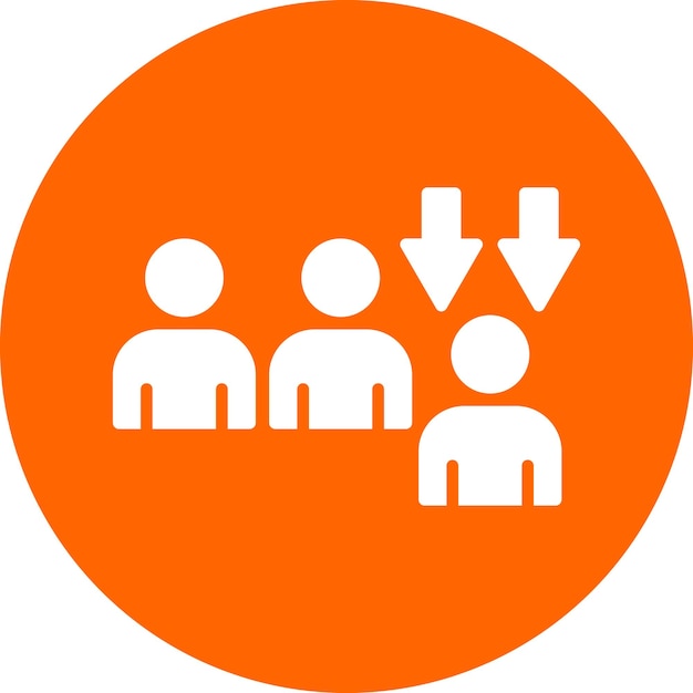 Vector Design Downsizing Icon Style