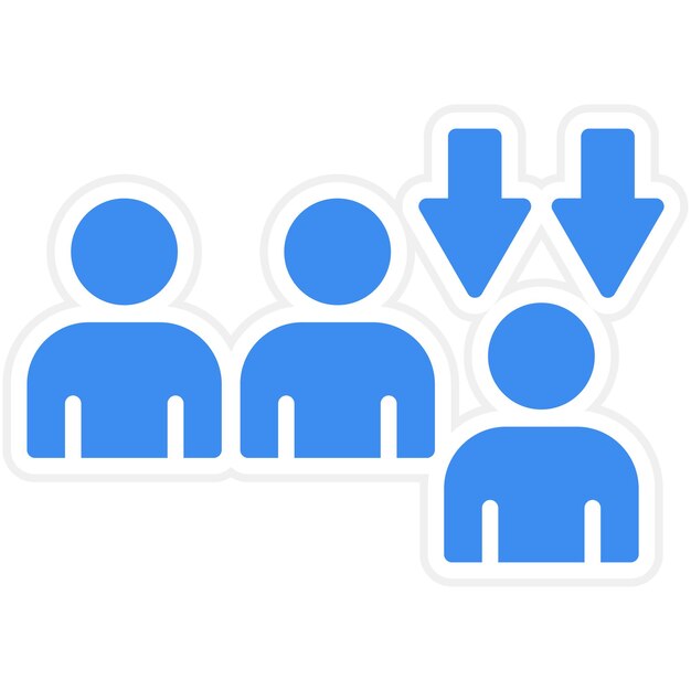 vector design downsizing icon style