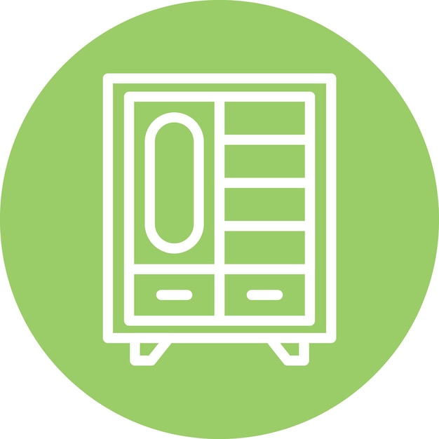 Vector Design Dressing Table Icon Style