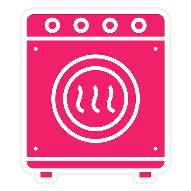 vector design drying machine icon style