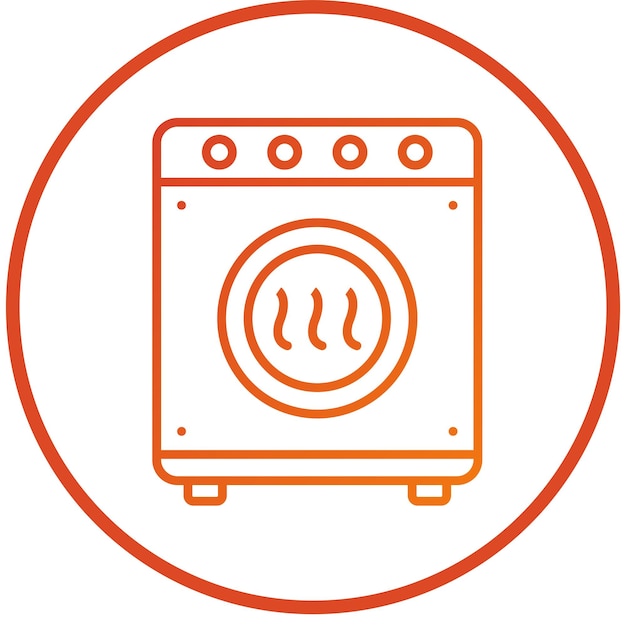 vector design drying machine icon style