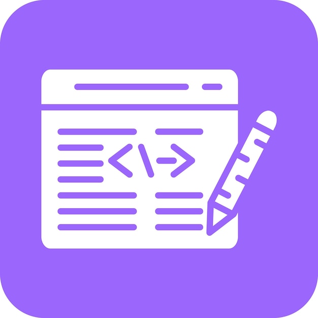 Vector Design Edit Code Icon Style