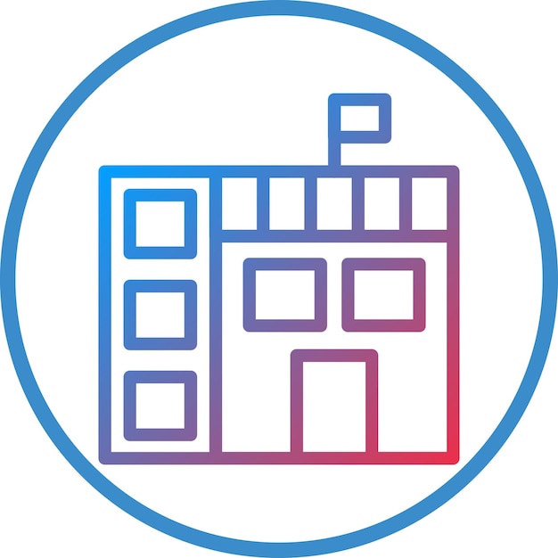 Vector Design Embassy Icon Style