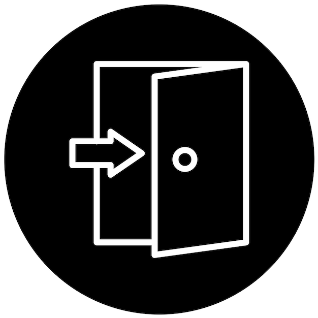 Vector Design Emergency Exit Icon Style