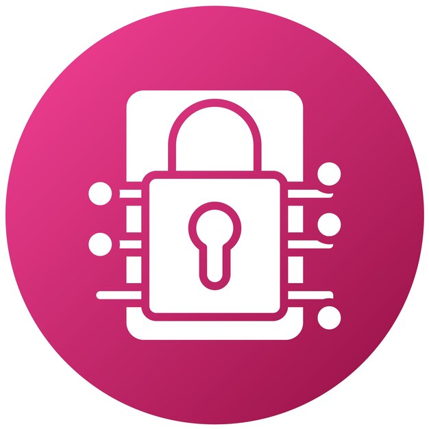 Vector Design Encrypted Data Icon Style