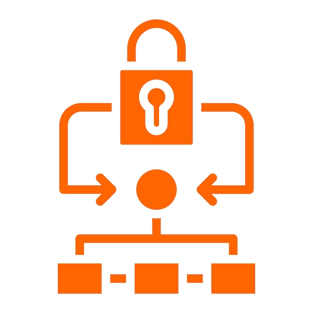 Vector Design Encryption Algorithm Icon Style