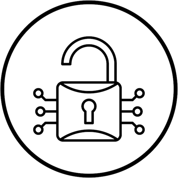 vector design encryption icon style