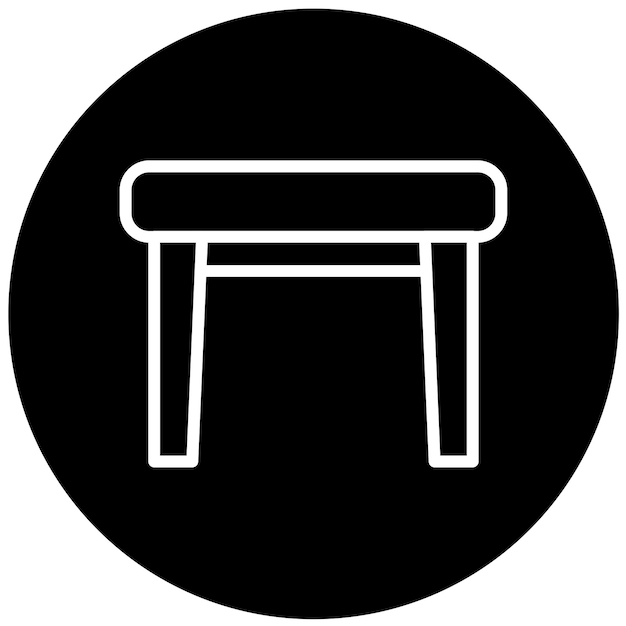 Vector Design End Table Icon Style