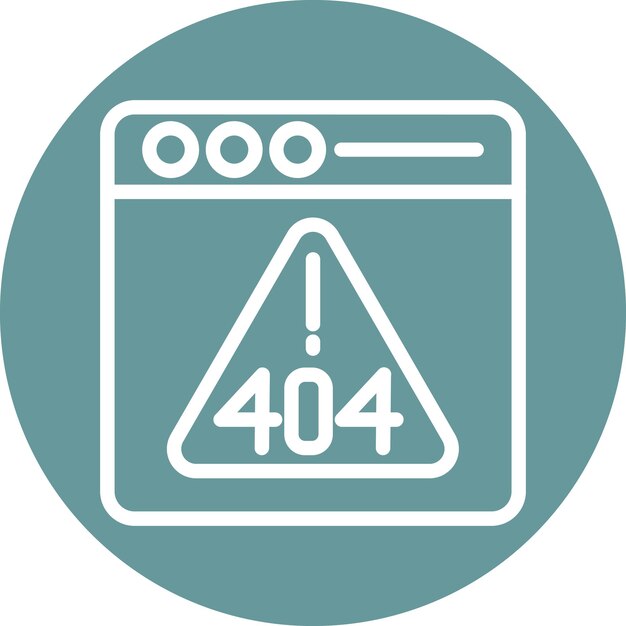 vector design error 404 icon style