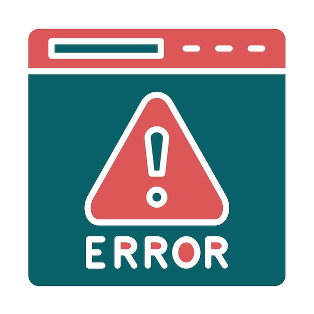vector design error icon style