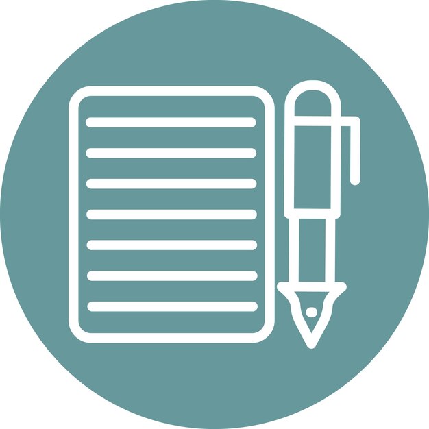 Vector Design Essay Icon Style
