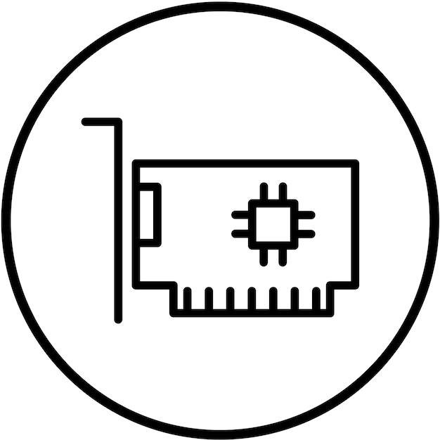 vector design expansion card screw icon style
