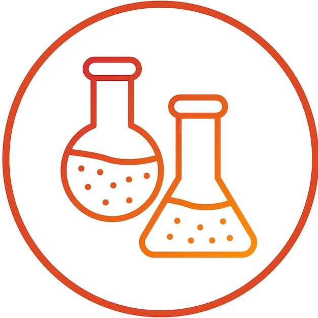 vector design flask icon style