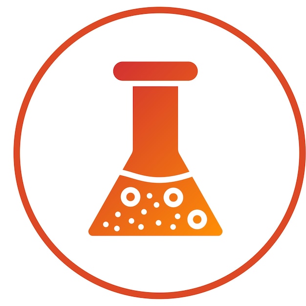 vector design flask icon style