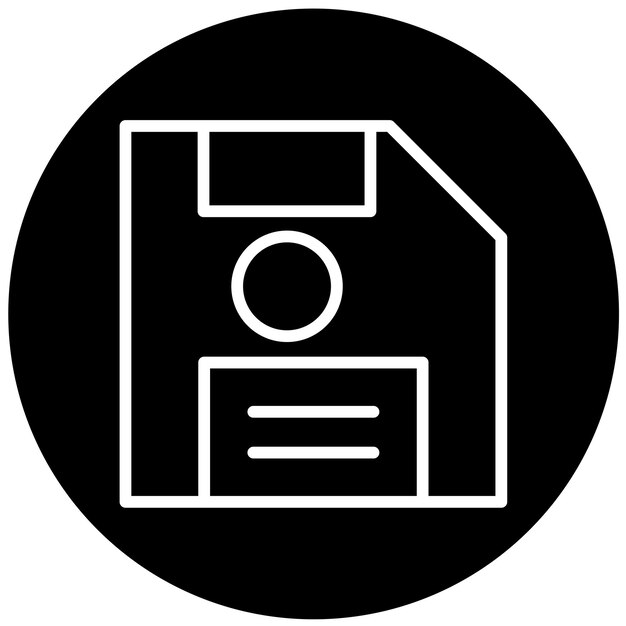 Vector Design Floppy Icon Style